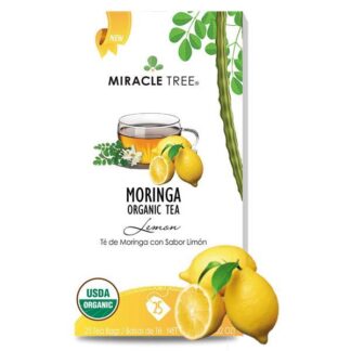 Chá moringa + limão