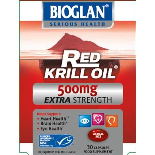 BIOGLAN RED KRILL OIL EXTRA 500MG 30 CAP