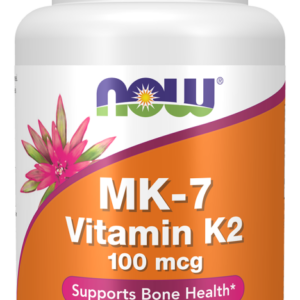 Vitamina K-2 (MK-7) 60 caps Veg 100MCG - NOW