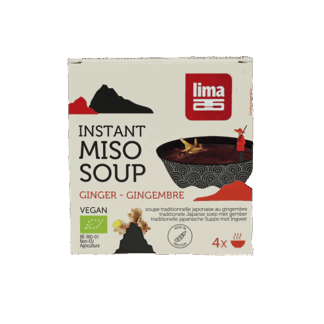Sopa Miso Instantanea Gengibre 4*15g BIO LIMA