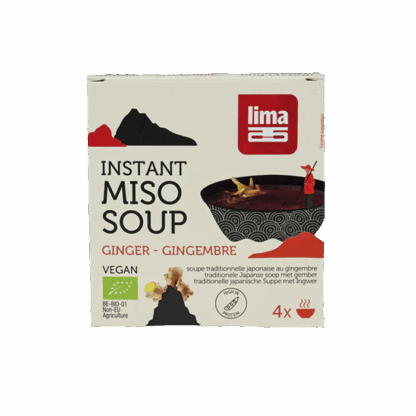 Sopa Miso Instantanea Gengibre 4*15g BIO LIMA