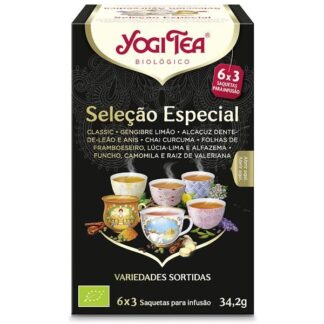 YOGI TEA BIO SELEÇÃO INFUSÕES 18 SAQUETAS