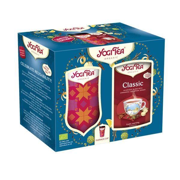 Yogi Tea Pack Classic 17Saq, + Copo Termico