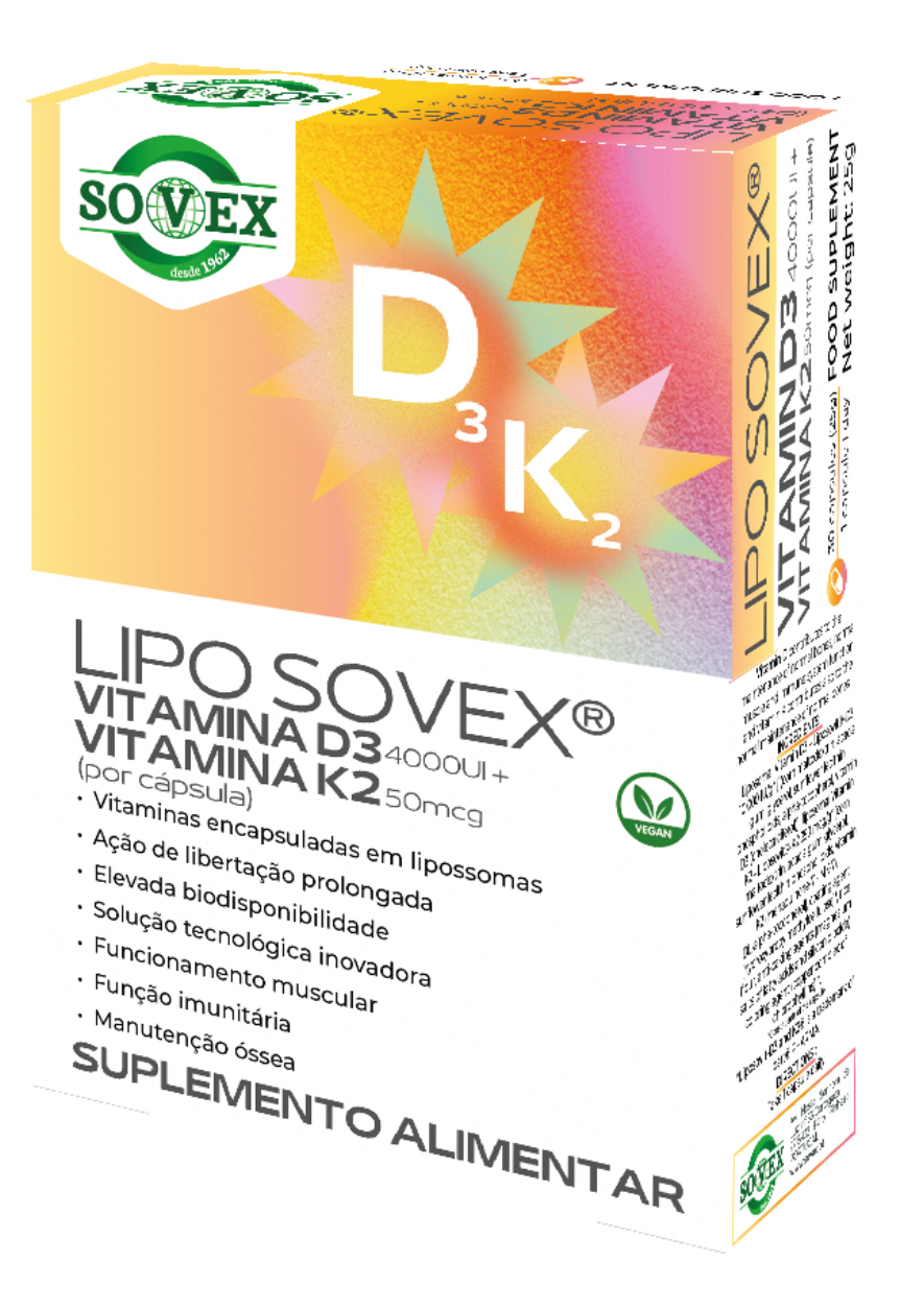 Lipo Sovex Vitamina D3 4000UI + Vitamina K2 50MCG
