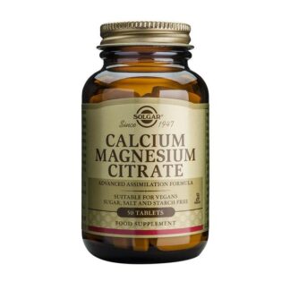 SOLGAR CALCIUM MAGNESIUM CITRATE 50 TABS