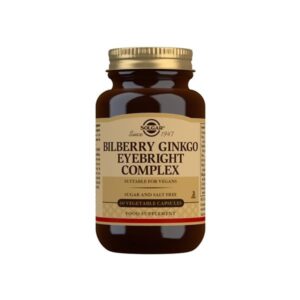 SOLGAR BILBERRY,GINKGO EYEBRIGHT 60 VCPS