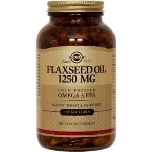 SOLGAR FLAXSEED OIL 1250 MG 100 SOFTGELS
