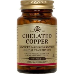 SOLGAR CHELATED COPPER 2,5MG 100 TABLETS