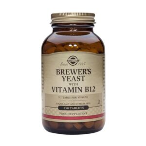 SOLGAR BREWERS YEAST + B12 250 TABLETS