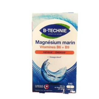 AQUATECHNIE MAGNÉSIO MARINHO+B6+B9 40CAP
