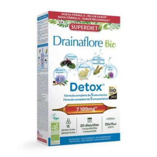 SUPERDIET DRAINAFLORE BIO 20AMP X 15ML