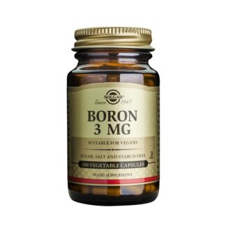 SOLGAR BORON 3 MG 100 VEGETABLE CÁPSULES