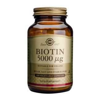 SOLGAR BIOTIN 5000 µg 100 VEG CÁPS