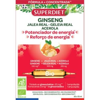 SUPERDIET GINSENG G.REAL BIO 20AMP X15ML