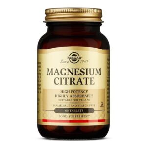SOLGAR MAGNESIUM CITRATE 60 TABS