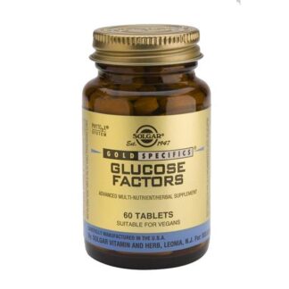 SOLGAR GLUCOSE FACTORS 60 TABLETS