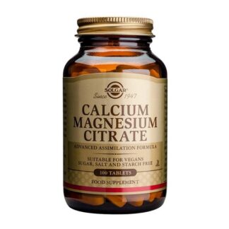 SOLGAR CALCIUM MAGNESIUM CITRATE 100 TAB