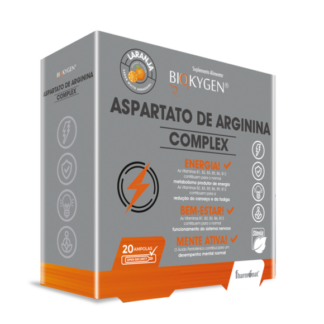 Biokygen Aspartato De Arginina Complex 20 Ampolas – Sabor Laranja