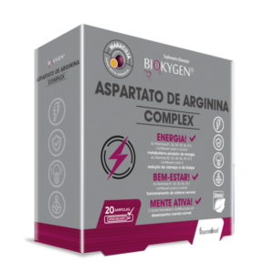 Biokygen Aspartato De Arginina Complex 20 Ampolas – Sabor Maracujá