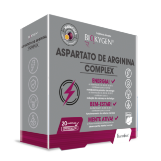 Biokygen Aspartato De Arginina Complex 20 Ampolas – Sabor Maracujá