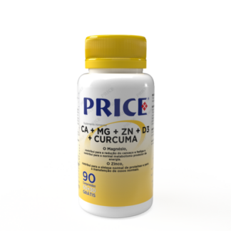 Ca+Mg+Zn+D3+Curcuma 90+10 comprimidos