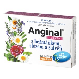 Anginal Chamomile Mallow Sage - 16 Comprimidos