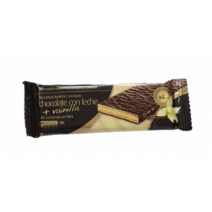 Barritas saciantes de chocolate de leite e baunilha [85 kcal]