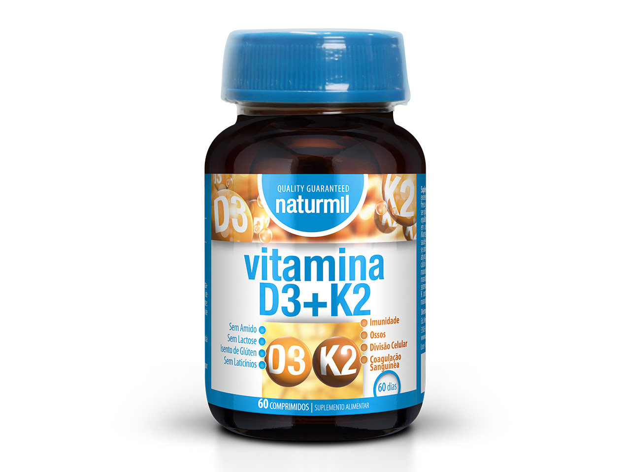 Vitamina D3 + K2 60 cmp Naturmil