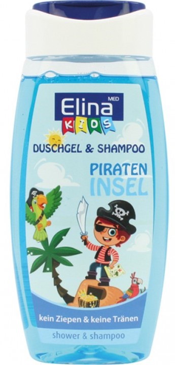 Elina Shower Gel Kids 2 In 1 Pirate Island - 250 Ml