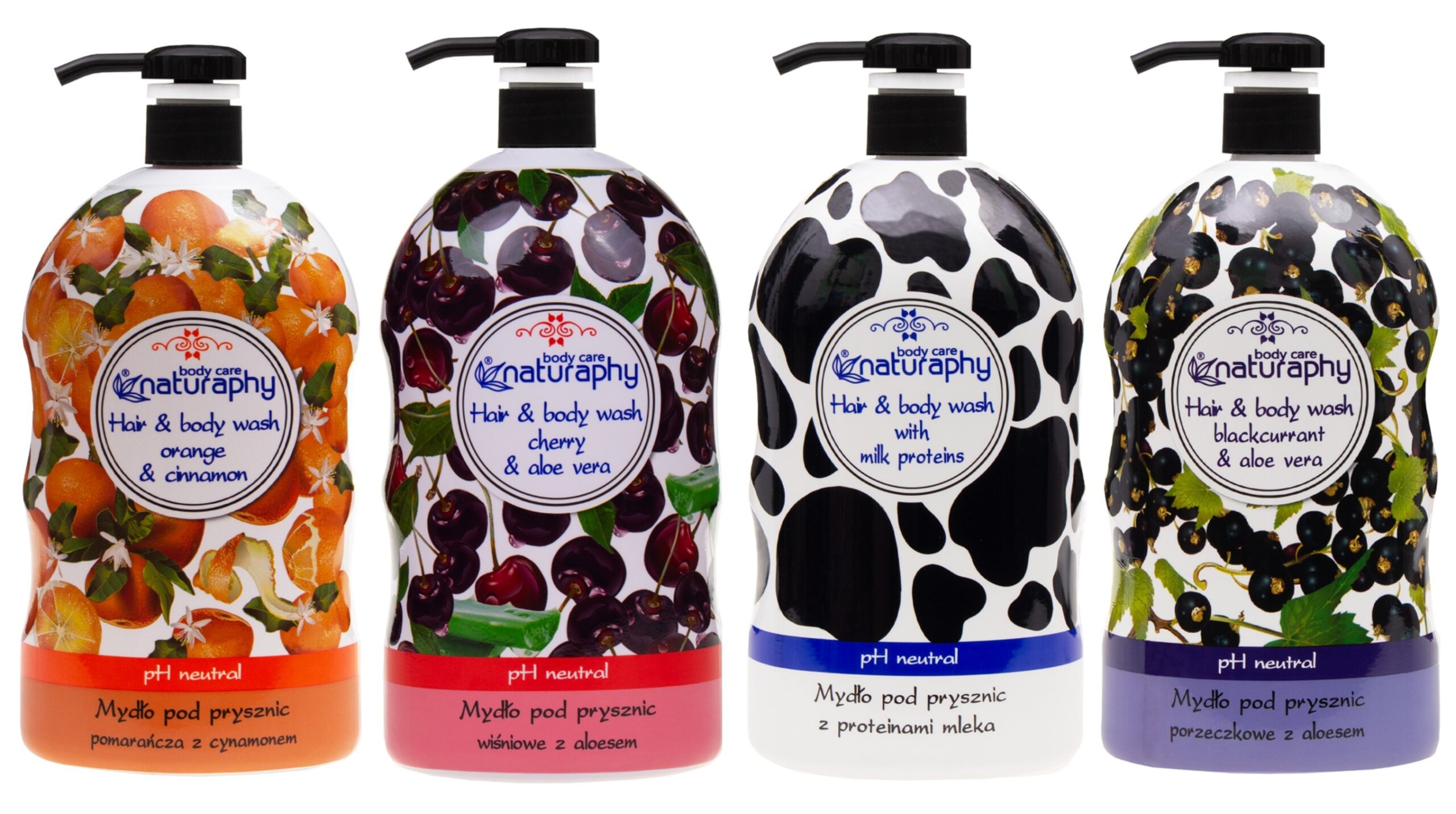 Hair & Body Wash Cherry & Aloe Vera 1000 Ml