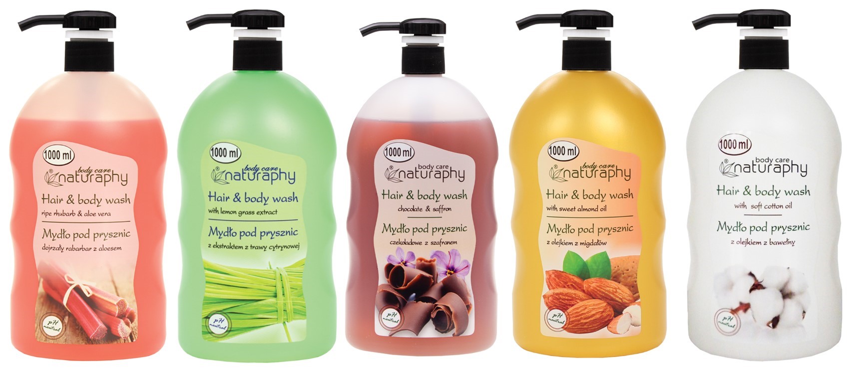 Hair & Body Wash With Almond Oil 1000 Ml