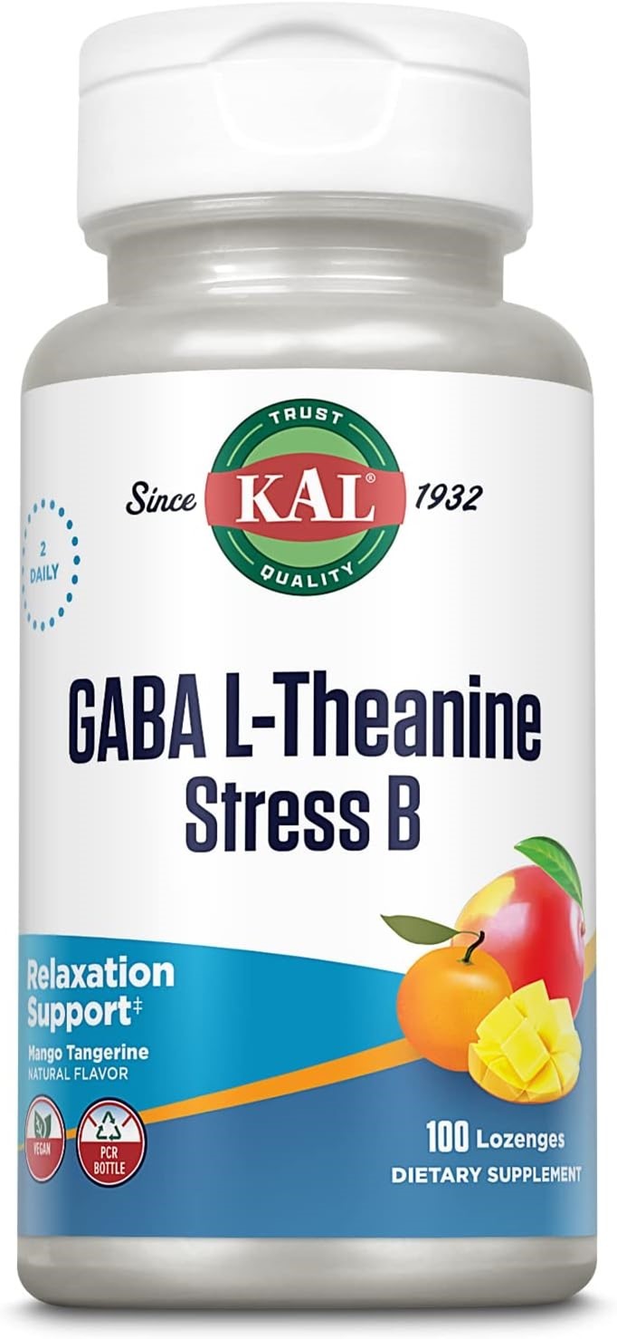 Kal Gaba L-Theanine Stress B Lozenges - 100 Comp