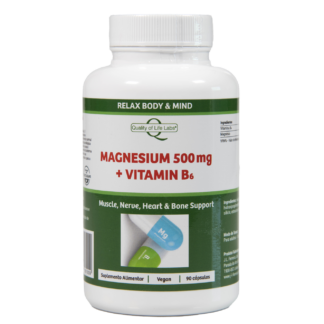 Magnesium 500 Mg+Vitamin B6 - 90 Caps