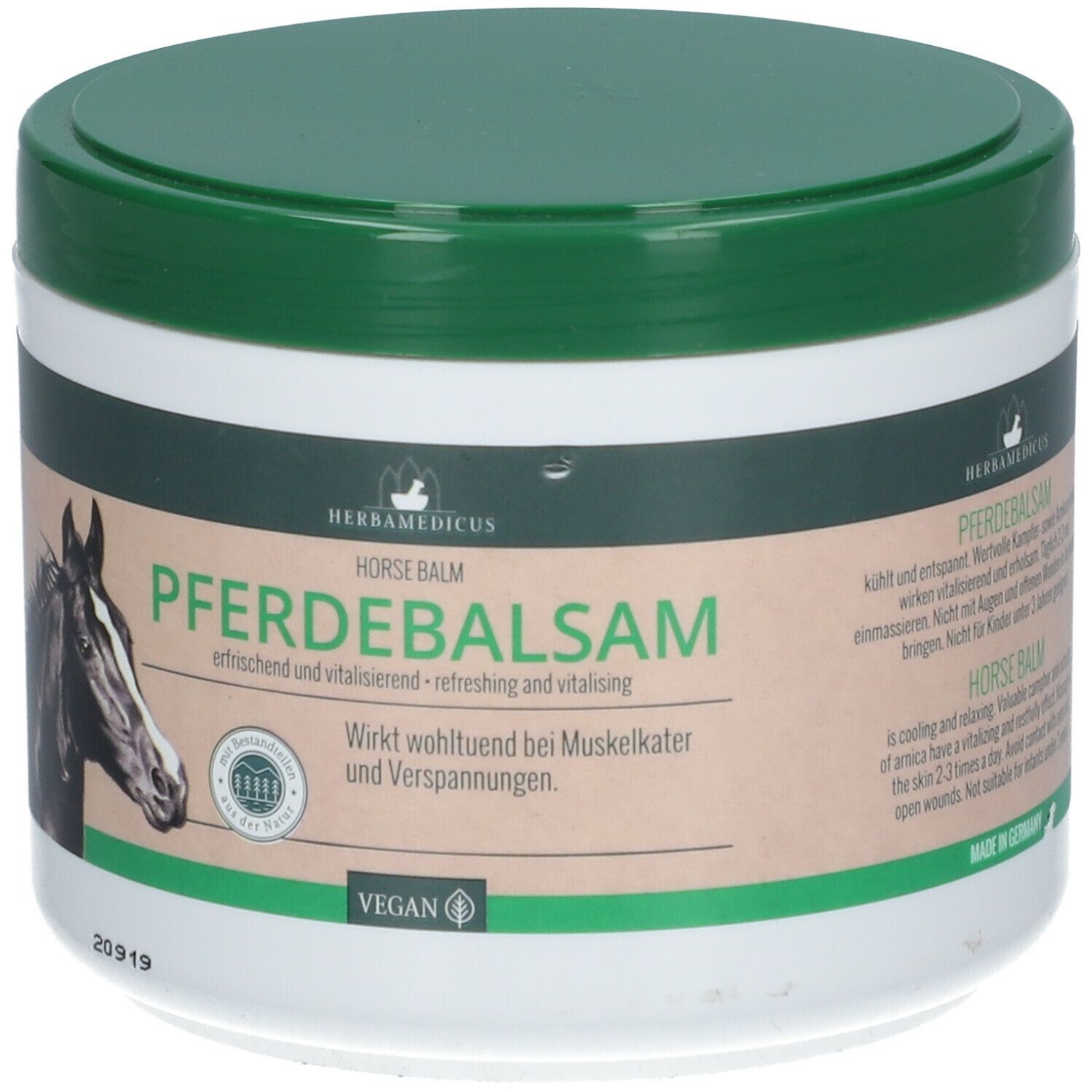 PFERDEBALSAM FRESH BALSAMO DO CAVALO FRIO - 500 ml