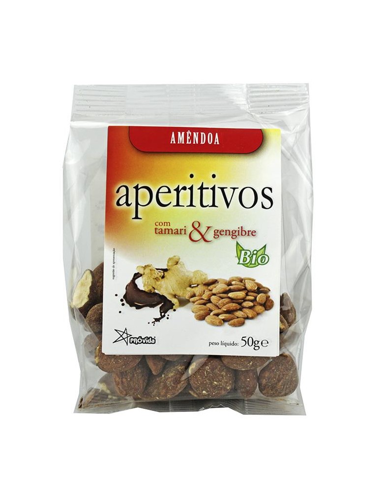 Amêndoas com Tamari e Gengibre BIO 50g