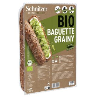 Baguete Grainy S/Glúten BIO SCHNITZER 2*160g