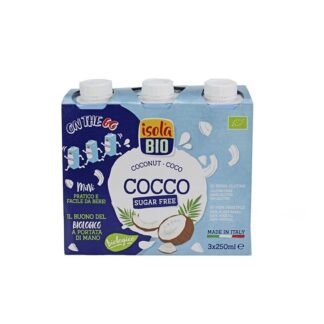 Bebida Coco S/Açúcar e S/Glúten ISOLA BIO 3*250ml