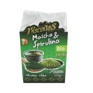 Biscoitos de Matcha e Spirulina BIO 220g