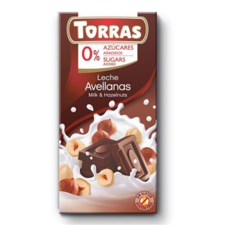Chocolate Leite c/Avelã S/açúcar adicio.Torras 75g