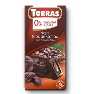 Chocolate Negro S/açúcar c/ Pepitas Torras 75g