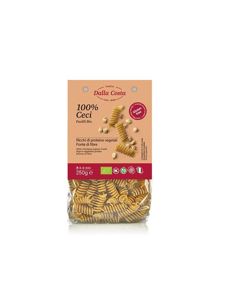 Fusilli Grão de Bico S/Glúten BIO 250g