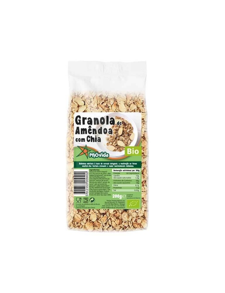 Granola de Amêndoa & Chia BIO PRÓVIDA 200g