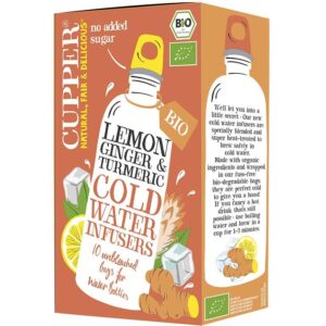Infusão Fria Limão Gengibre Curcuma BIO CUPPER 10saq*27g