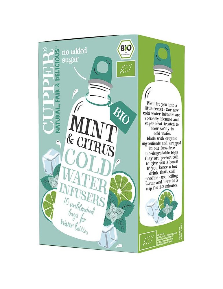 Infusão Fria Menta & Citrinos BIO CUPPER 10saq*27g