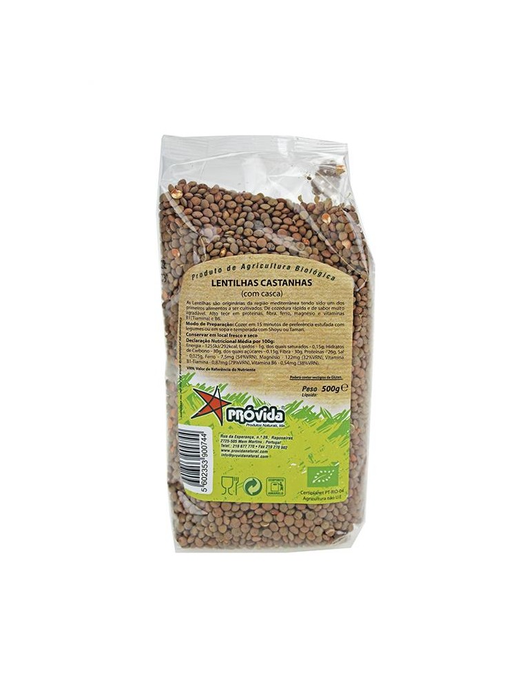 Lentilhas Castanhas BIO 500g