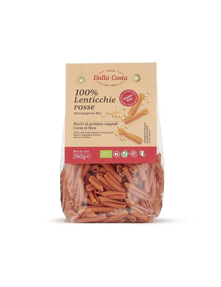 Lentilhas Vermelhas "Strozzapreti" S/Glúten BIO 250g