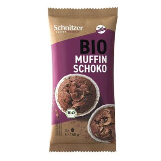 Muffin+Chocolate preto S/Glúten BIO SCHNITZER 2*70g