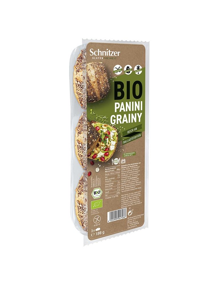 Pãezinhos Milho & Sementes S/Glúten BIO SCHNITZER 188g