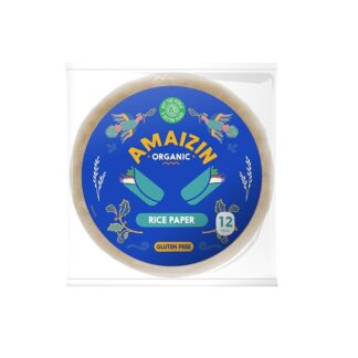 Papel Arroz s/Glúten AMAIZIN BIO 100g (10unid)