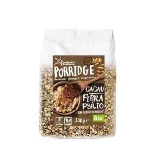 Porridge (Papas Aveia) Cacau & Fibra Psílio S/Glúten BIO 300g
